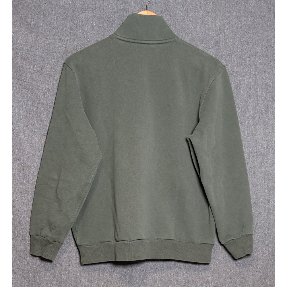 Lululemon Scuba Oversized Half Zip Pullover Sage Green Fleece Sweatshirt Womens - Picture 2 of 3